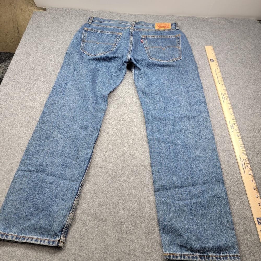 Levi Strauss 505 Mens Jeans 38x30 Medium Wash Straight Leg Denim Pants - Picture 2 of 16